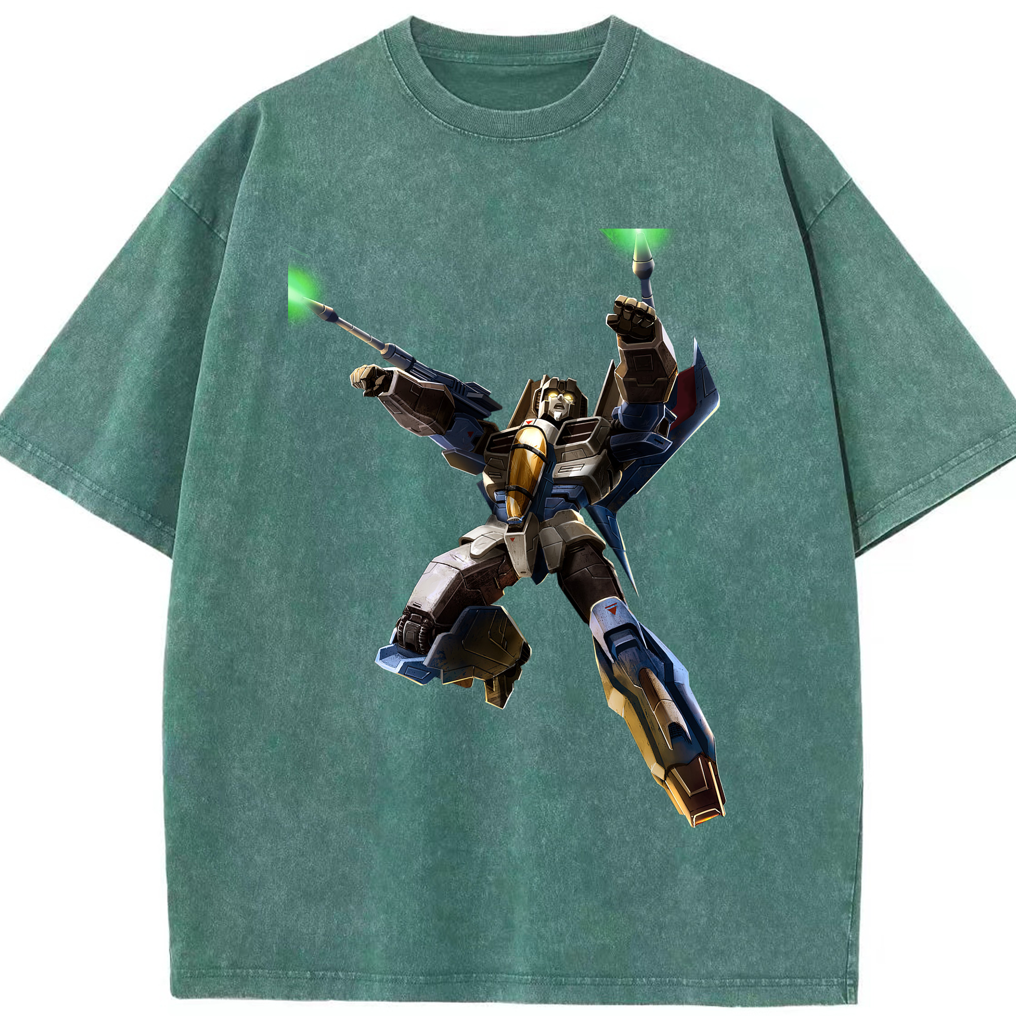 （画像用）  綿100% ヴィンテージ風 半袖Tシャツ（フロントプリント）